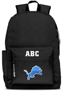 Detroit Lions Black Personalized Monogram Campus Backpack