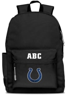 Indianapolis Colts Black Personalized Monogram Campus Backpack