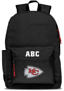 Kansas City Chiefs Black Personalized Monogram Campus Backpack
