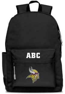 Minnesota Vikings Black Personalized Monogram Campus Backpack