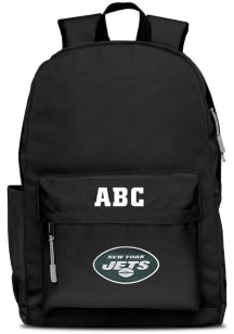 New York Jets Black Personalized Monogram Campus Backpack