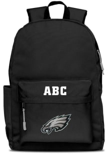Philadelphia Eagles Black Personalized Monogram Campus Backpack