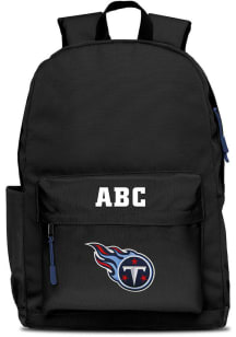 Tennessee Titans Black Personalized Monogram Campus Backpack