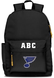St Louis Blues Black Personalized Monogram Campus Backpack