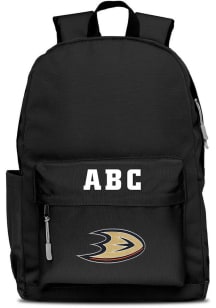 Anaheim Ducks Black Personalized Monogram Campus Backpack