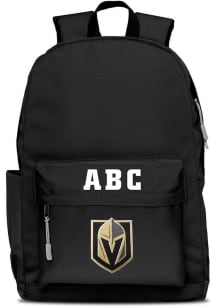 Vegas Golden Knights Black Personalized Monogram Campus Backpack