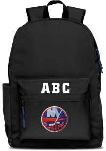 New York Islanders Black Personalized Monogram Campus Backpack