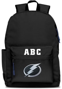 Tampa Bay Lightning Black Personalized Monogram Campus Backpack