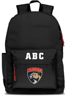 Florida Panthers Black Personalized Monogram Campus Backpack