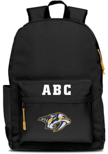 Nashville Predators Black Personalized Monogram Campus Backpack