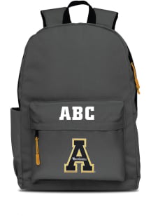 Appalachian State Mountaineers Grey Personalized Monogram Campus Backpack