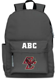Boston College Eagles Grey Personalized Monogram Campus Backpack