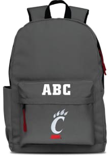 Cincinnati Bearcats Grey Personalized Monogram Campus Backpack