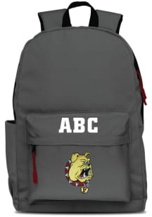 Ferris State Bulldogs Grey Personalized Monogram Campus Backpack