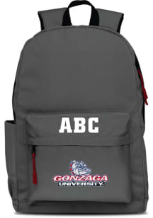 Gonzaga Bulldogs Grey Personalized Monogram Campus Backpack