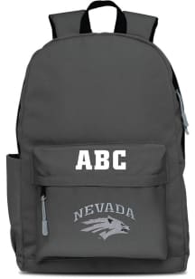 Nevada Wolf Pack Grey Personalized Monogram Campus Backpack