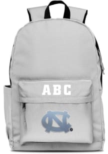 North Carolina Tar Heels Grey Personalized Monogram Campus Backpack