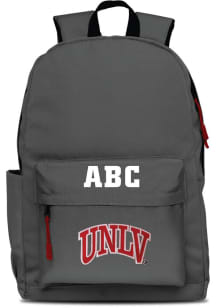UNLV Runnin Rebels Grey Personalized Monogram Campus Backpack