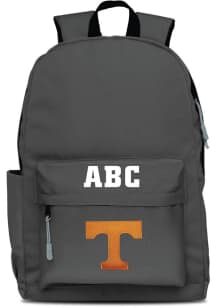 Tennessee Volunteers Grey Personalized Monogram Campus Backpack