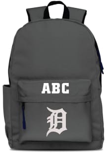 Detroit Tigers Grey Personalized Monogram Campus Backpack