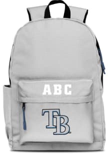 Tampa Bay Rays Grey Personalized Monogram Campus Backpack