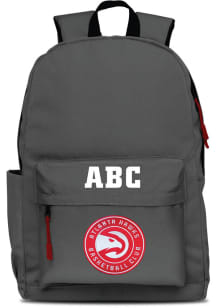 Atlanta Hawks Grey Personalized Monogram Campus Backpack