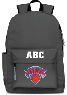 New York Knicks Grey Personalized Monogram Campus Backpack