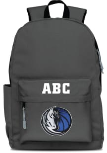 Dallas Mavericks Grey Personalized Monogram Campus Backpack