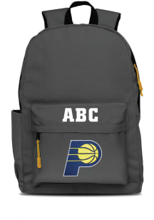 Indiana Pacers Grey Personalized Monogram Campus Backpack