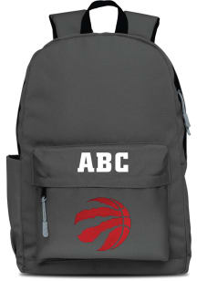 Toronto Raptors Grey Personalized Monogram Campus Backpack