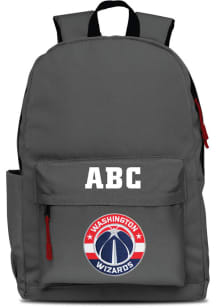 Washington Wizards Grey Personalized Monogram Campus Backpack