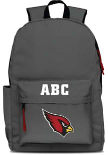 Arizona Cardinals Grey Personalized Monogram Campus Backpack