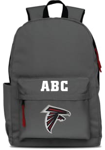 Atlanta Falcons Grey Personalized Monogram Campus Backpack