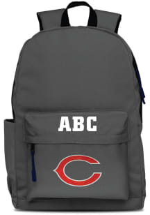 Chicago Bears Grey Personalized Monogram Campus Backpack