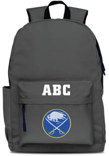 Buffalo Sabres Grey Personalized Monogram Campus Backpack