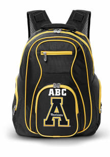 Appalachian State Mountaineers Black Personalized Monogram Premium Backpack