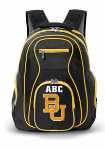Baylor Bears Black Personalized Monogram Premium Backpack