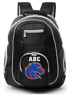 Boise State Broncos Black Personalized Monogram Premium Backpack