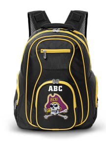 East Carolina Pirates Black Personalized Monogram Premium Backpack