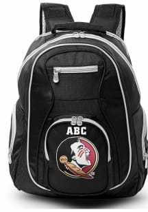 Florida State Seminoles Black Personalized Monogram Premium Backpack