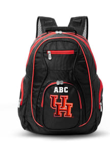 Houston Cougars Black Personalized Monogram Premium Backpack