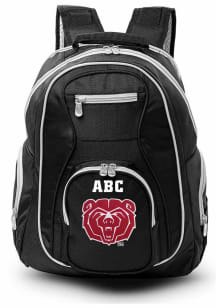 Missouri State Bears Black Personalized Monogram Premium Backpack