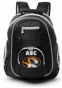 Missouri Tigers Black Personalized Monogram Premium Backpack