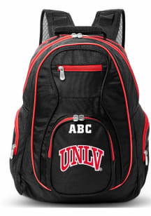 UNLV Runnin Rebels Black Personalized Monogram Premium Backpack