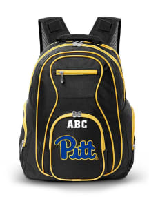 Pitt Panthers Black Personalized Monogram Premium Backpack