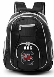 South Carolina Gamecocks Black Personalized Monogram Premium Backpack