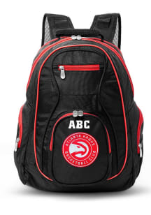 Atlanta Hawks Black Personalized Monogram Premium Backpack