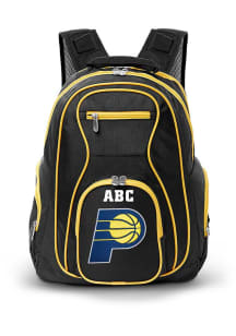 Indiana Pacers Black Personalized Monogram Premium Backpack