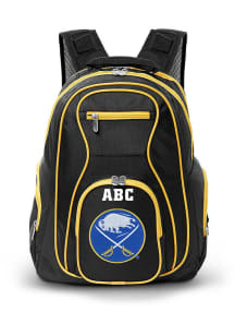 Buffalo Sabres Black Personalized Monogram Premium Backpack
