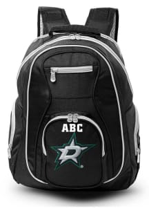 Dallas Stars Black Personalized Monogram Premium Backpack